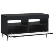 LED-TV-Schrank Schwarz Holzwerkstoff