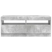 LED-TV-Schrank Betongrau Holzwerkstoff