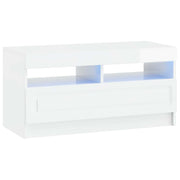 LED-TV-Schrank Hochglanz Weiß Holzwerkstoff