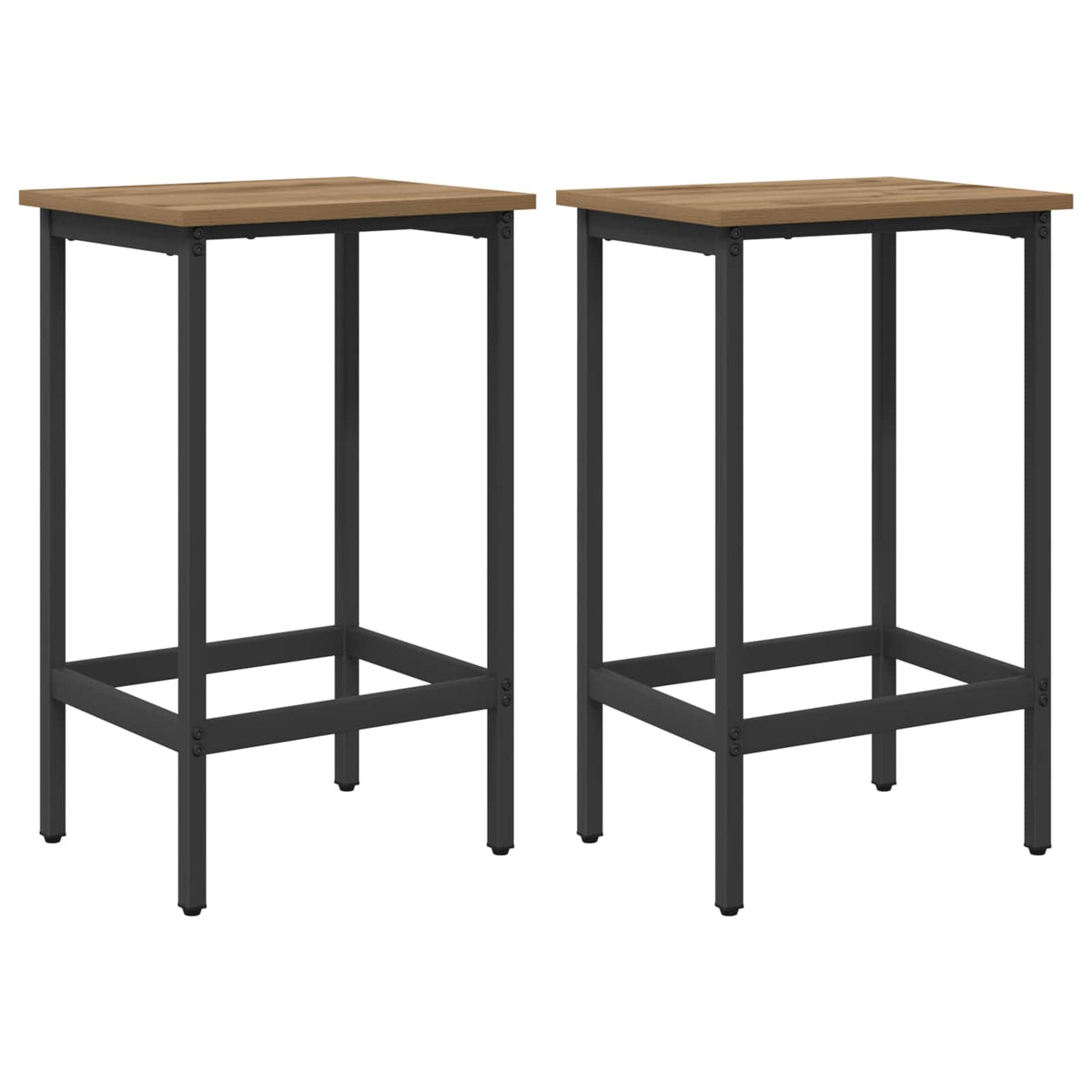 Barhocker 2 stk. Artisan-Eiche 40 x 32 x 64 cm Holzwerkstoff