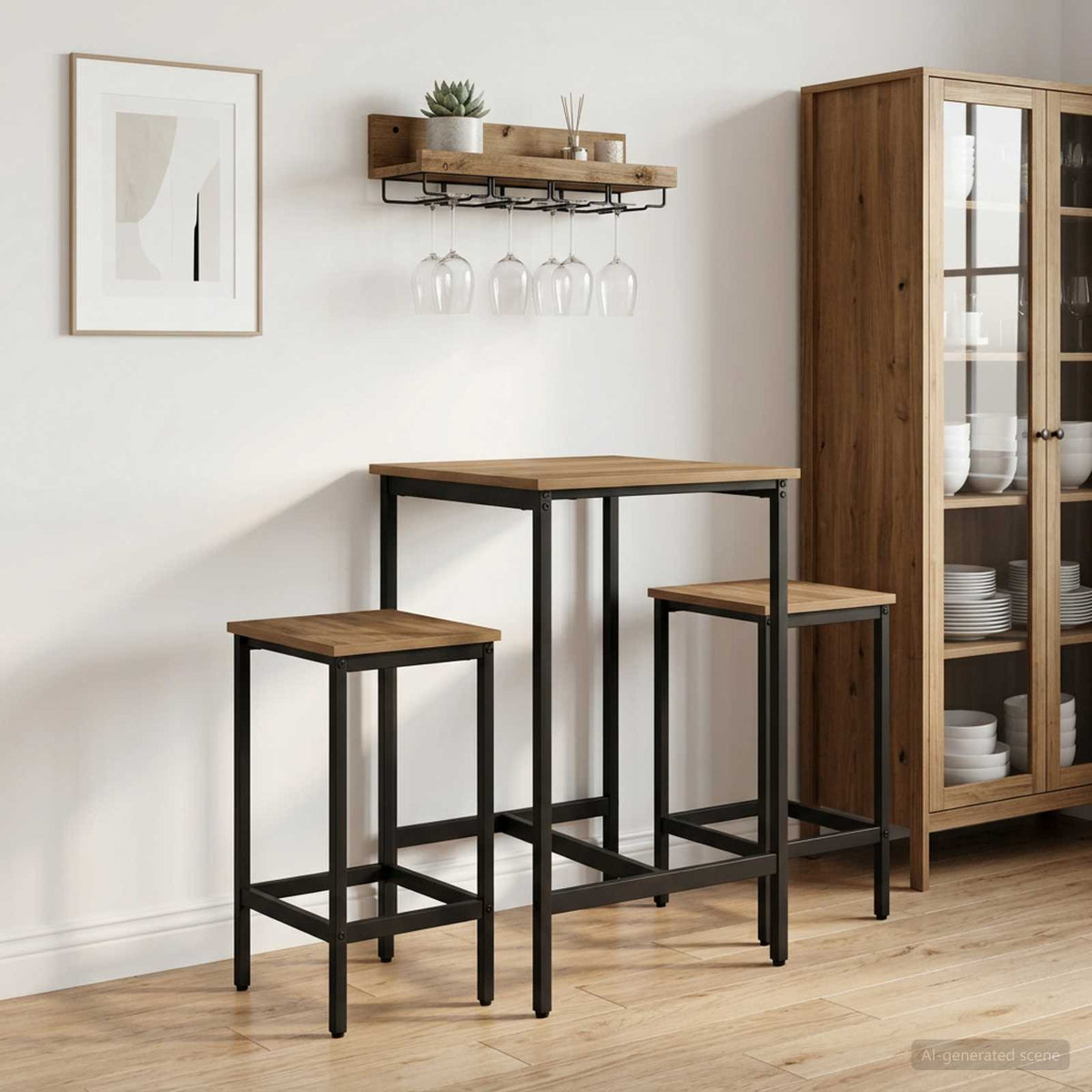 Barhocker 2 stk. Artisan-Eiche 40 x 32 x 74 cm Holzwerkstoff