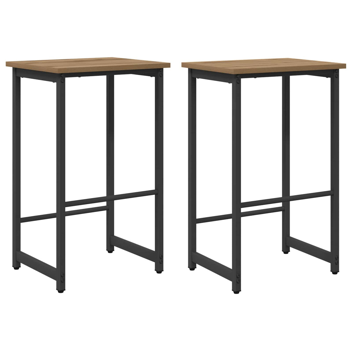 Barhocker 2 stk. Artisan-Eiche 40 x 32 x 64 cm Holzwerkstoff