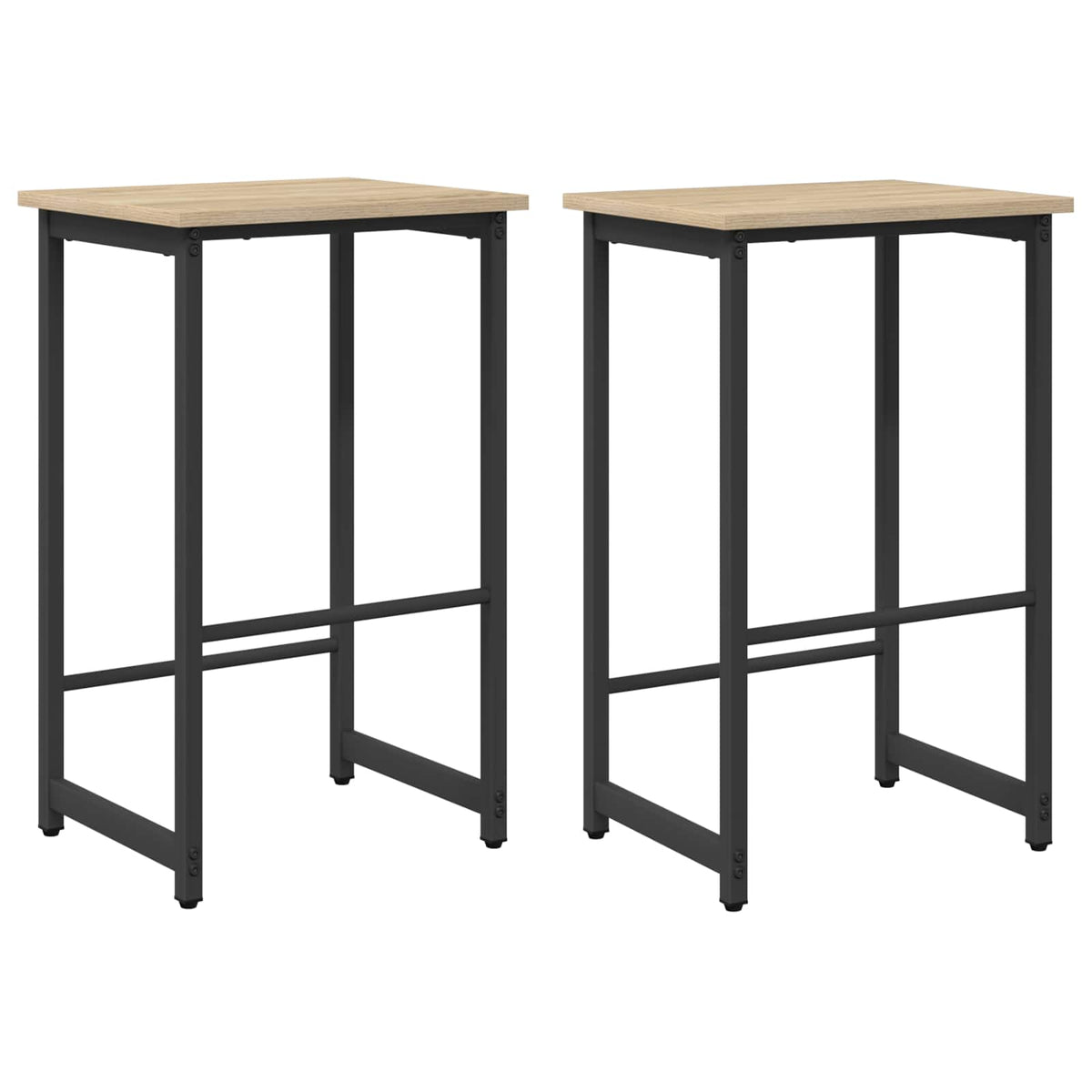 Barhocker 2 stk. Sonoma-Eiche 40 x 32 x 74 cm Holzwerkstoff