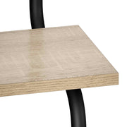 Wandregal mit 2 Ebenen Sonoma-Eiche 80 x 24,5 x 61 cm