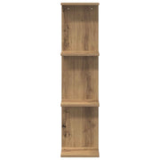 Wandregal 2 stk. Artisan-Eiche 25 x 15 x 100 cm Holzwerkstoff