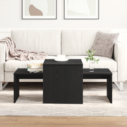 Satztische Schwarz Eichen-Optik 100 x 48 x 40 cm Holzwerkstoff